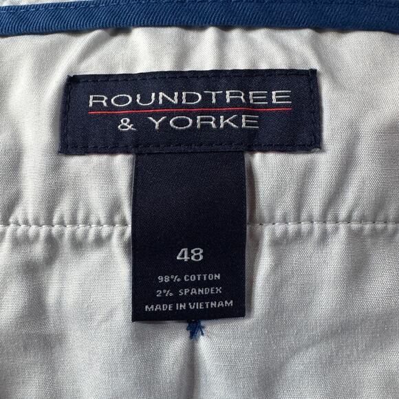 Roundtree & Yorke SZ 48 Casual Shorts Classic Fit Flat Front 9" Inseam Zip-Fly - Picture 5 of 6